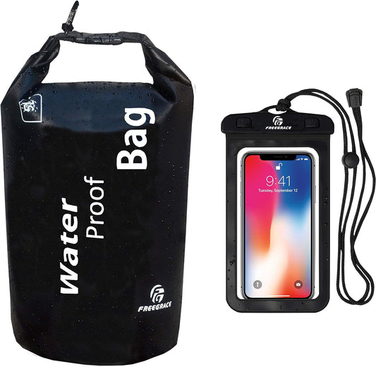 Lightweight Waterproof Dry Bag with Seals and Case - Ideal for Kayaking, Beach Activities, Rafting, Boating, Hiking, Camping, and Fishing