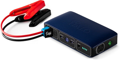 58830 mWh Portable Phone and Laptop Charger with AC Outlet and Car Jump Starter - Blue Graphite